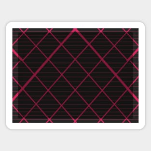 Pink plaid, dark Sticker